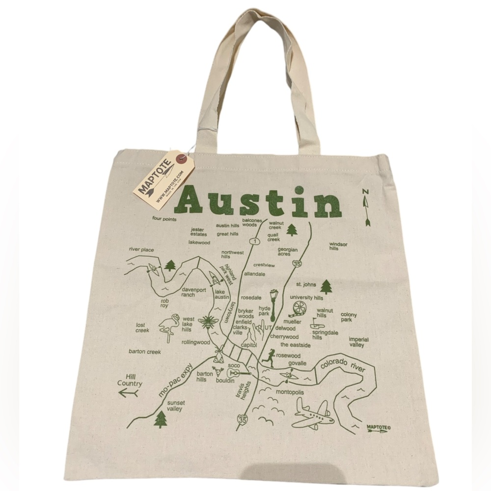 Maptote Austin Grocery Tote NWT